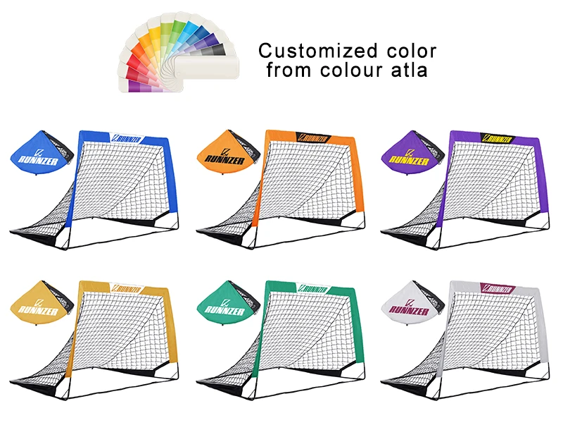 2020 New Amazon Kids Football Training Goals Net Portable Lightweight Foldable Easy Install Outdoor Backyard Soccer Goal