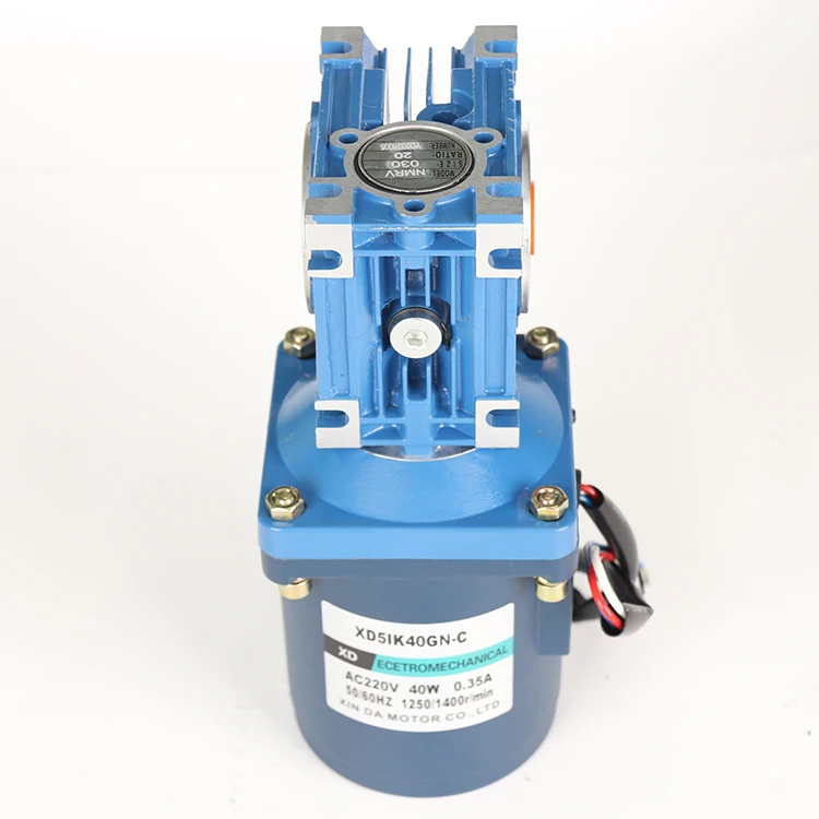 220V AC turbine reducer motor 40W slow micro motor small worm positive and negative large torque motor