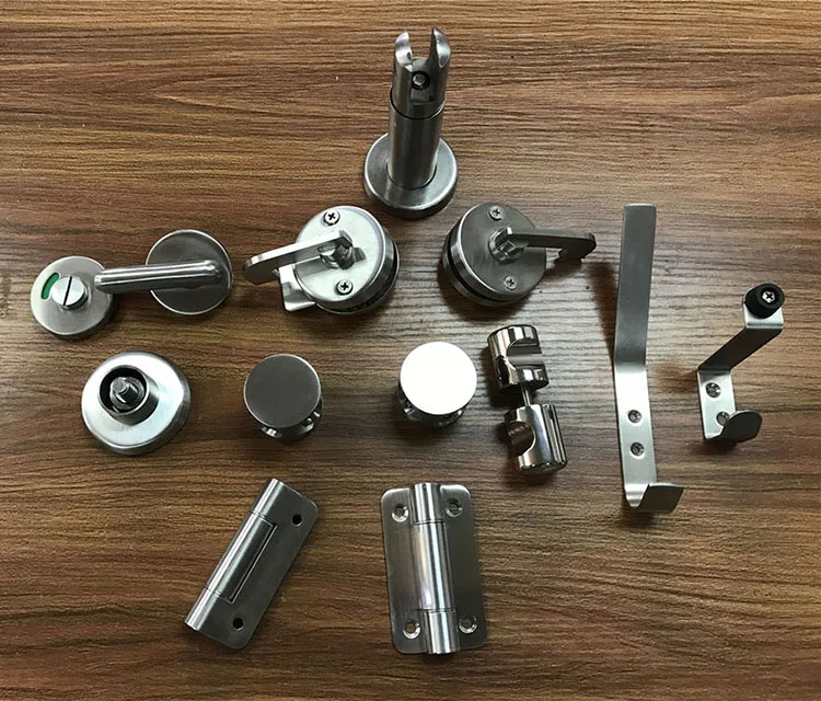 WC cubicle Partition Hardware Zinc bathroom coin indicator door lock Toilet Partition