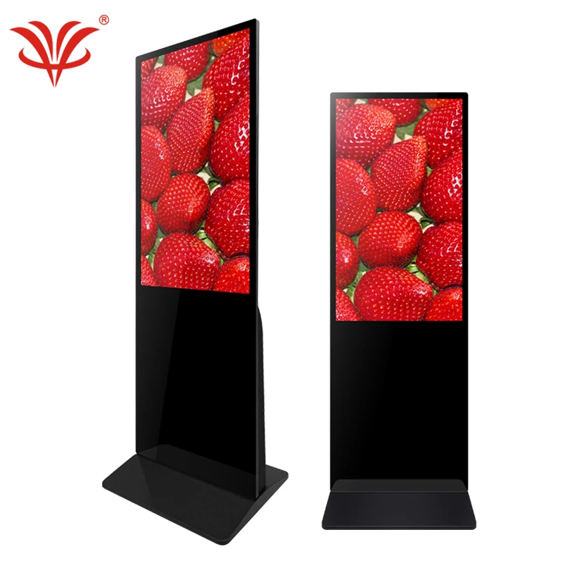 55 Inch Android TFT commercial indoor portrait Floor Stand slim digital signage led electronic advertising screen high quality