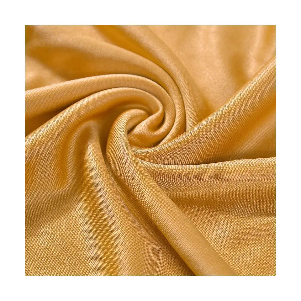 Ccustom printing knit Lyocell Tencel linen acetate fabric cool soft and shiny imitation acetate satin fabric solid color