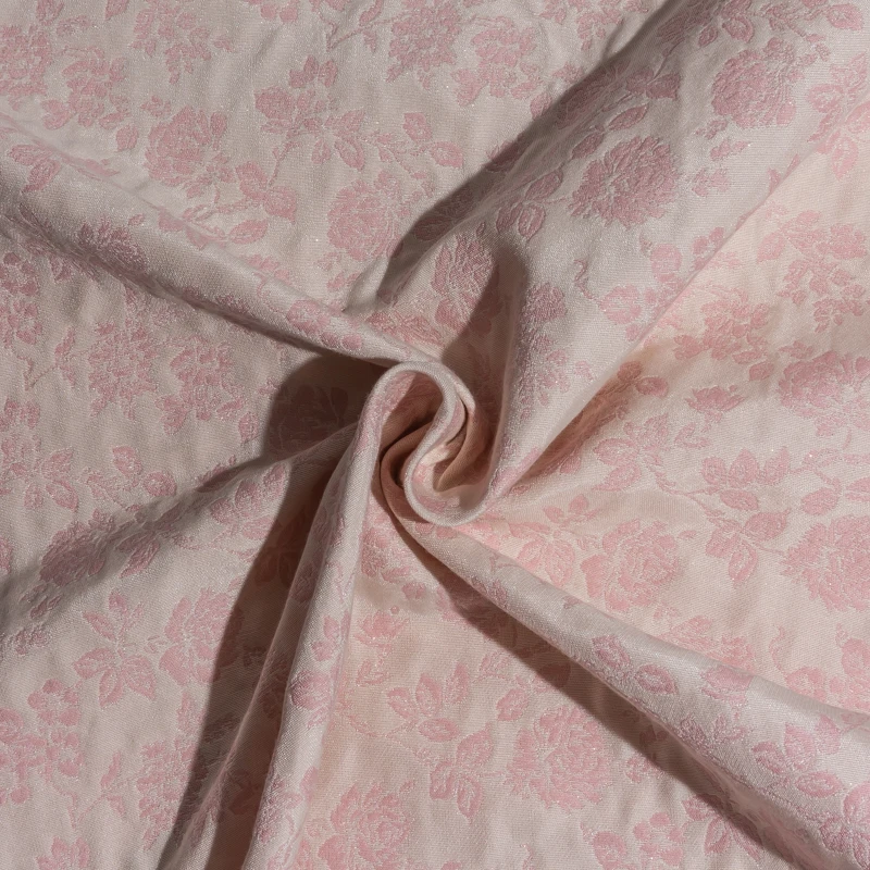 KEER Factory Customized JMJ8370 Premium Brocade Polyester Lady Dress Cotton Latest Women Brocade Metallic Jacquard Satin Fabric