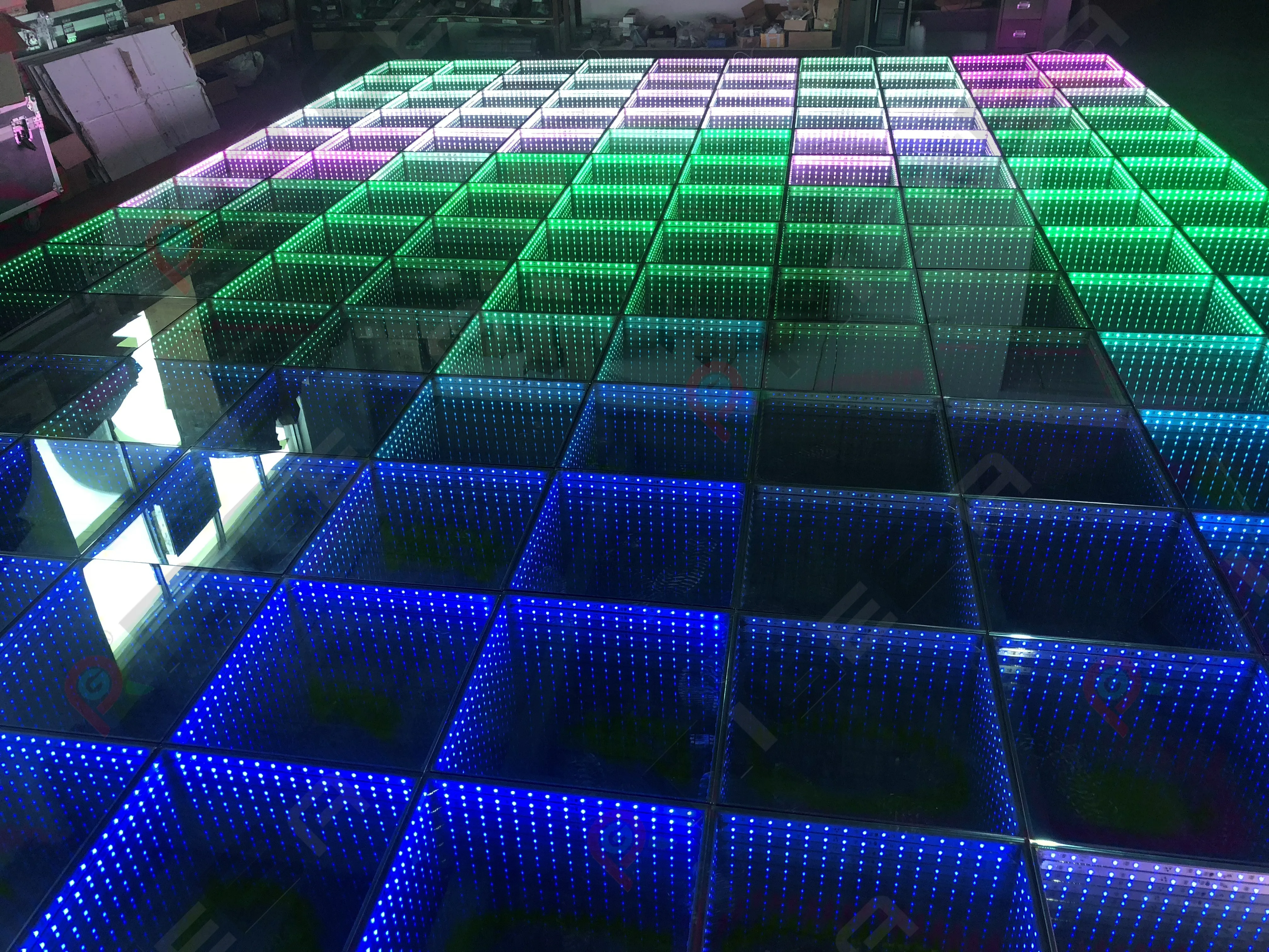 portable  3D  mirror infinity dance floor for dancing party entainment  Disco