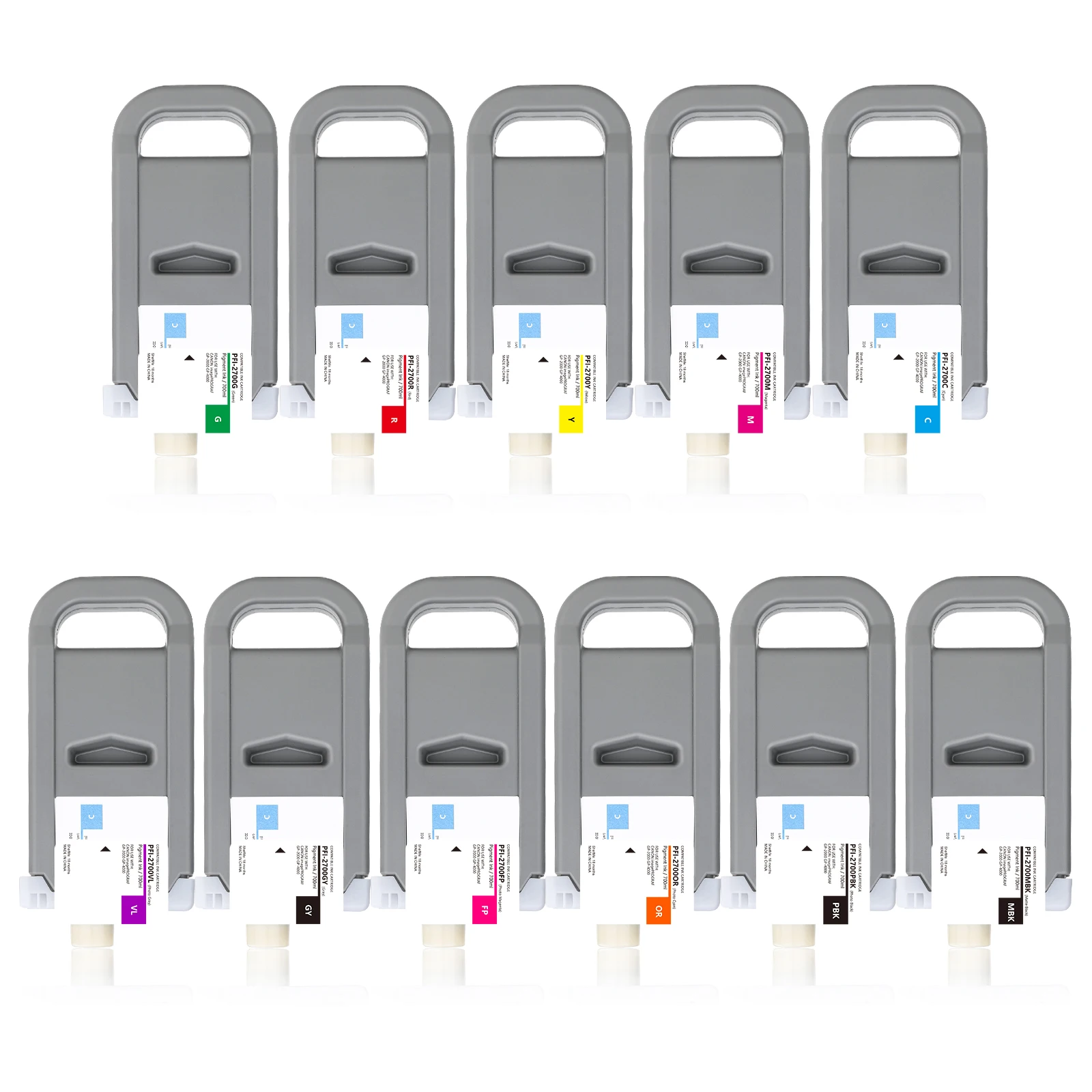 PFI 2700 Compatible Pigment Ink Cartridge With Chip and ink For Canon imagePROGRAF GP-4000 GP-2000 Printer
