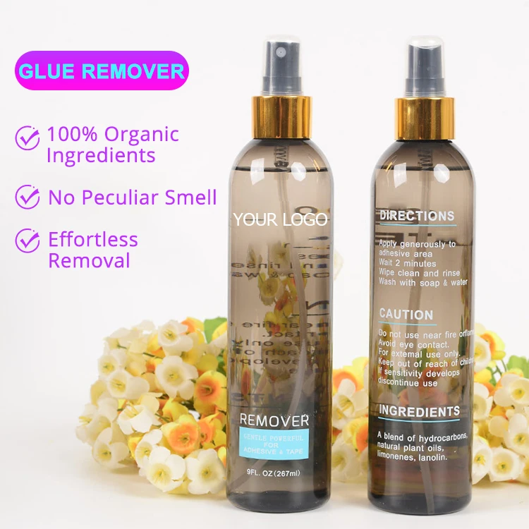 Hot Selling Private Label 30 ml Lace Front Wig Adhesive Hair Glue Remover Tape Hair Extensions Glue Remover