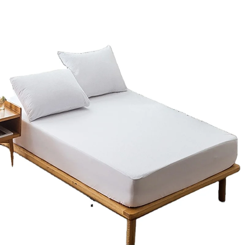 Wholesale Customized Logo Soft Double Waterproof Mattress Cover OXFORD White Mattress Cover