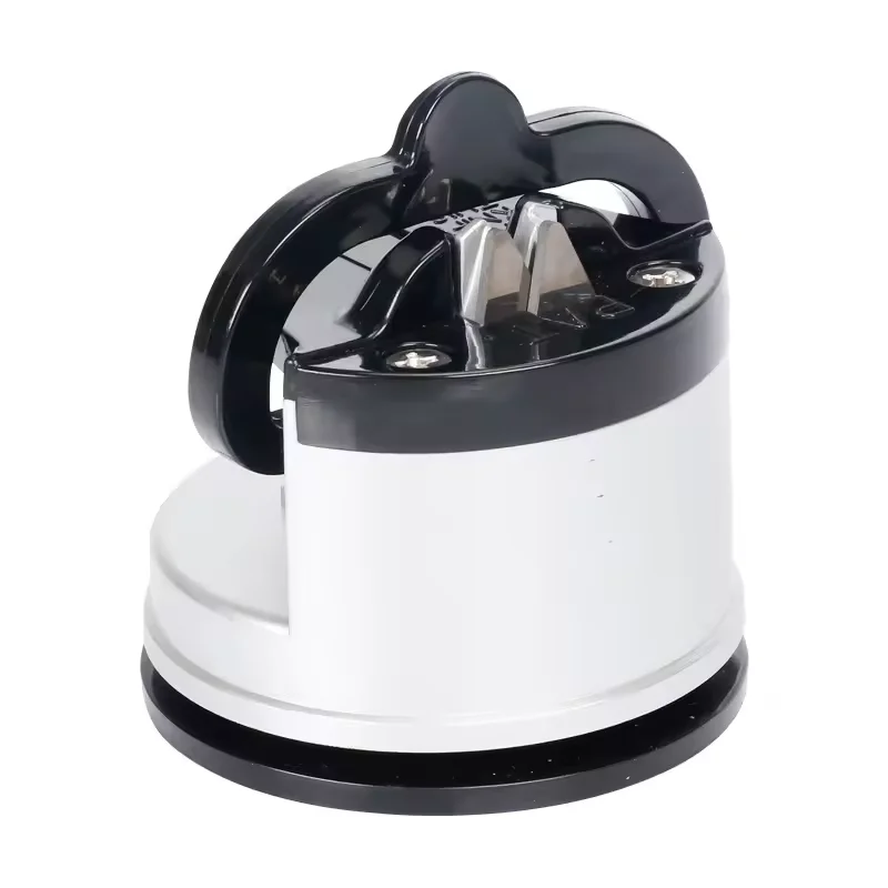 Silver and Rose Gold Kitchen Gadgets Knife Scissors Sharpening Tools Mini Knife Sharpener With Powerful Suction Pad