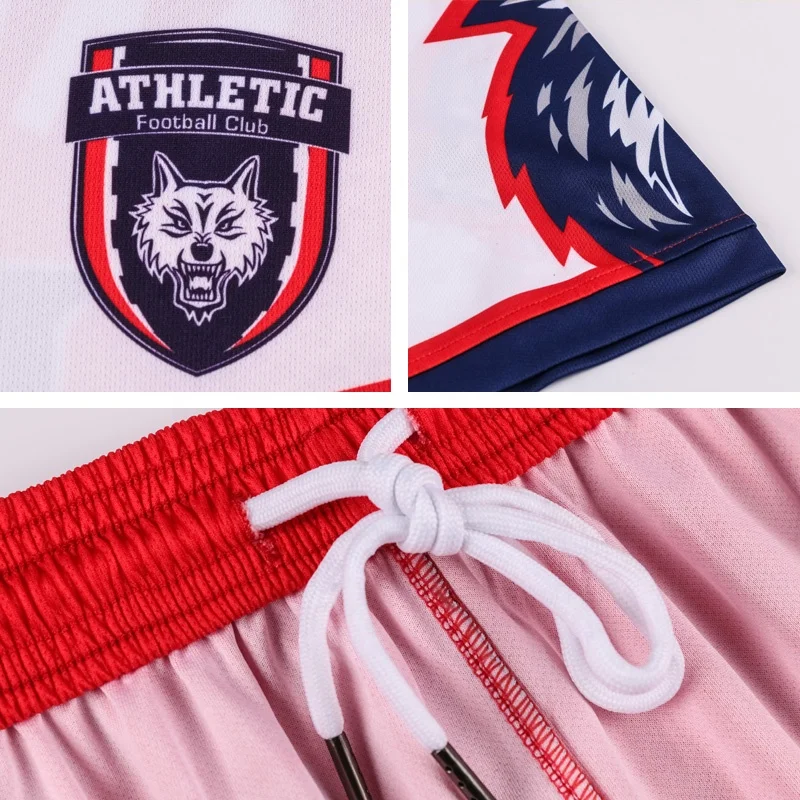 Wholesale Custom Sublimation Adults Soccer Uniform Cheap Quick Dry Soccer Jerseys Breathable Football Jersey Sets For Men L303