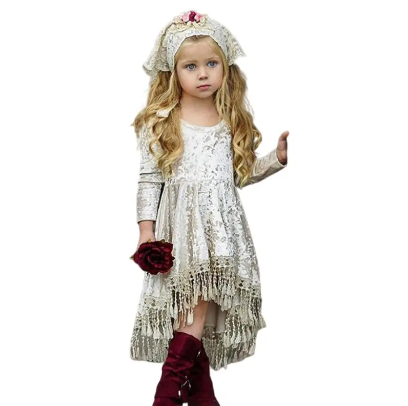 Hyc162 платье с блестками и цветами со шлейфом, детское платье для девочек, бальное платье