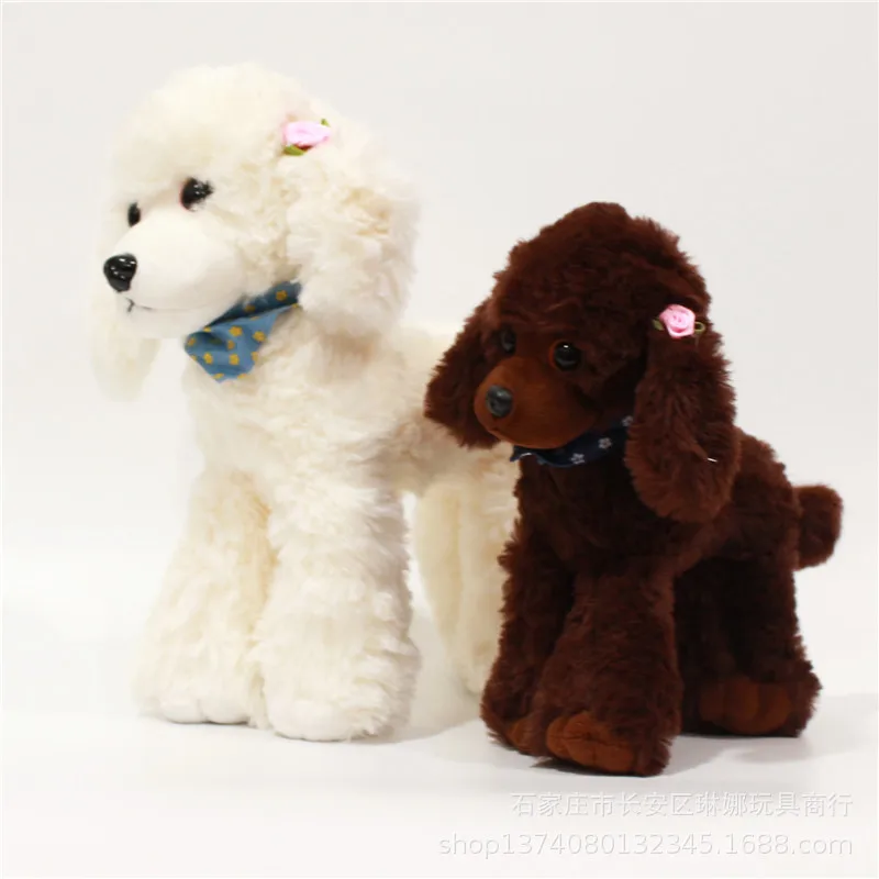 Custom plush toy dogs simulation lifelike puppy plush doll realistic dog pet walking plushies Shiba teddy dog poodle DIY tag