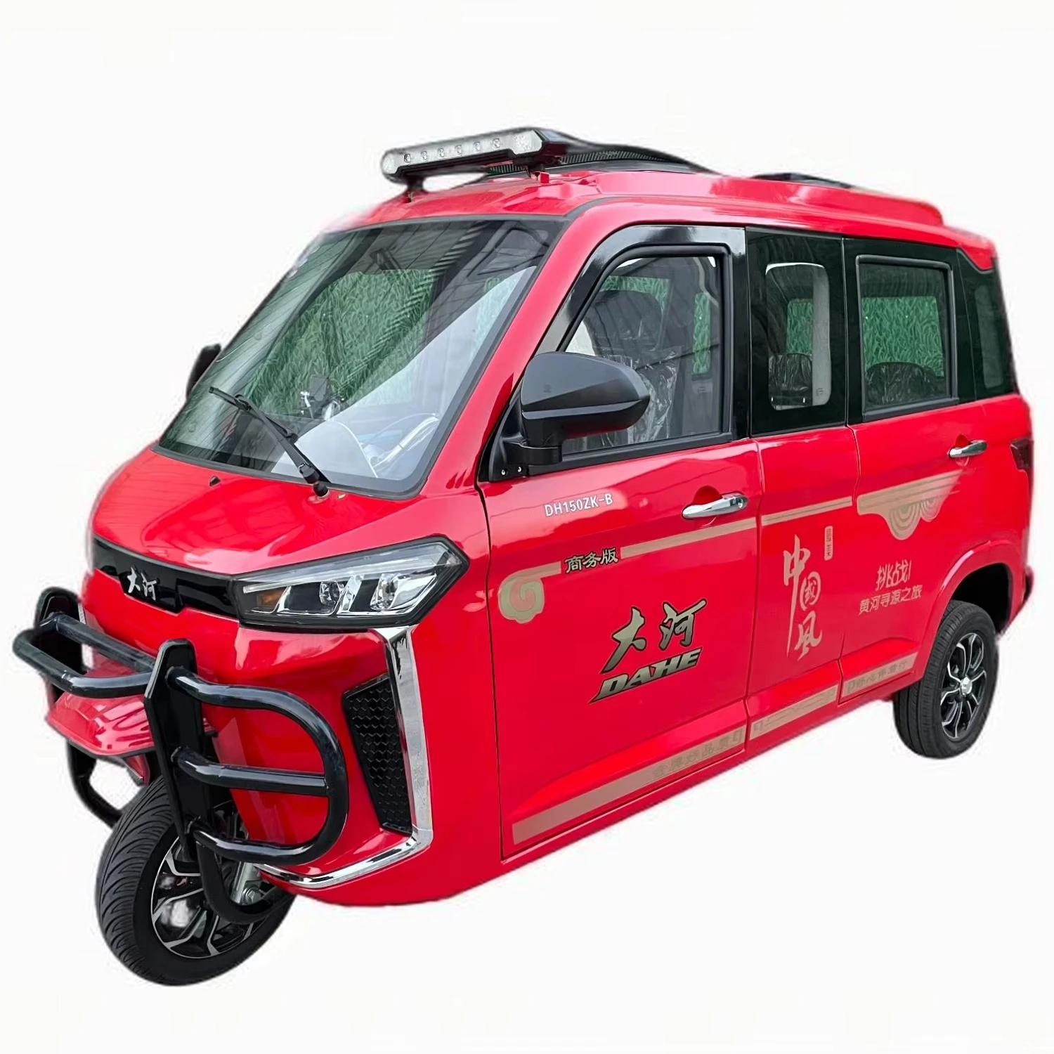 Closed Cabin Passenger Tricycle 3 Wheel Gasoline Taxi Tricycle For Passengers Taxi Best Sell Tuktuk Gasoline Tricycle