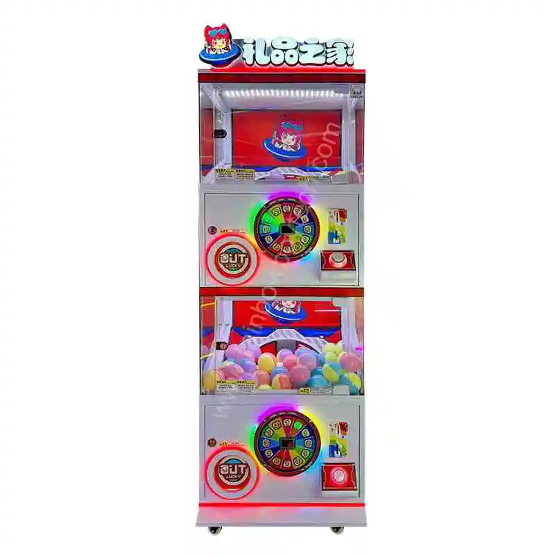 Новый дизайн хорошее качество 2 игрока красочный живая музыка подарок дом капсула игрушечный игровой автомат