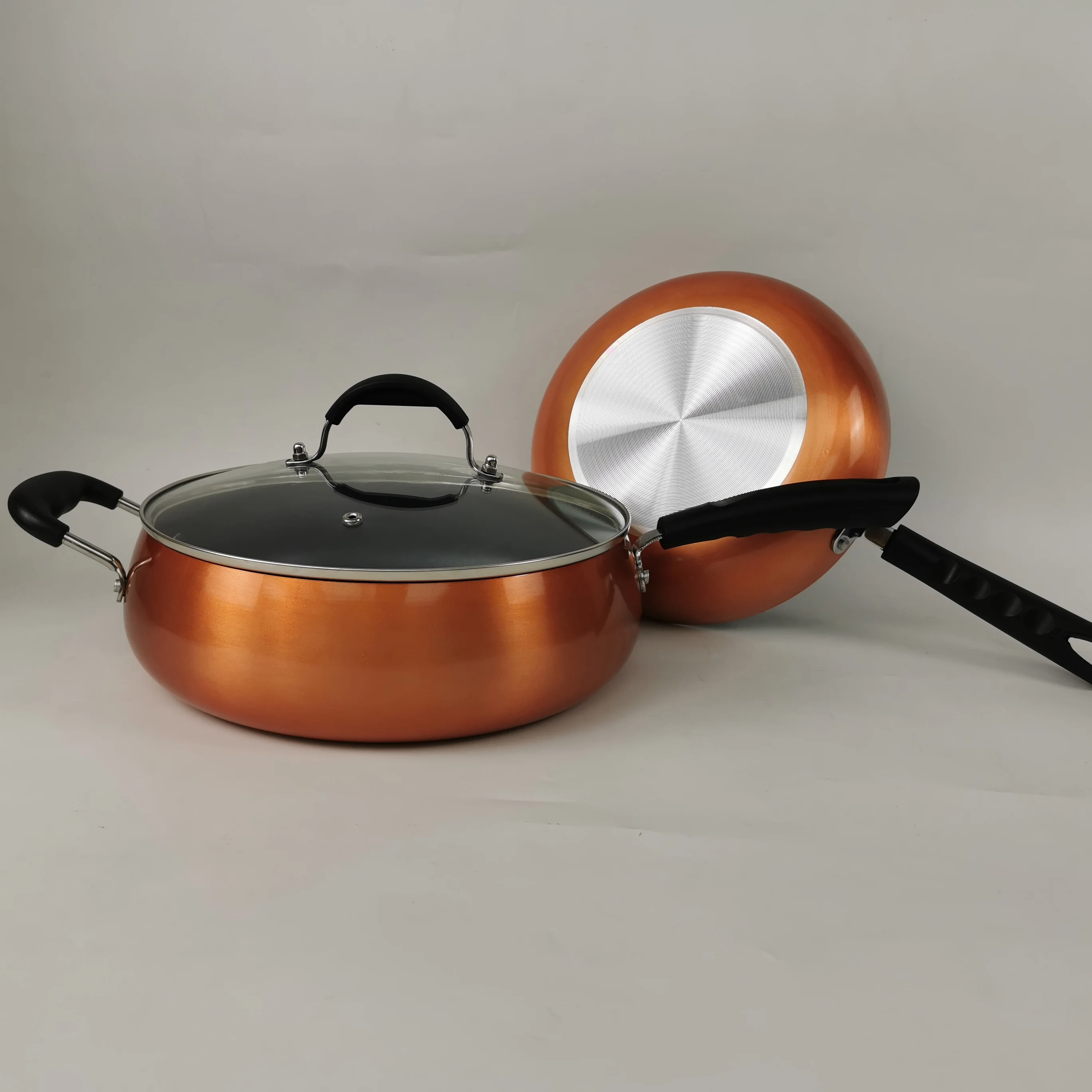 as seen on TV press  non-stick cookware  induction bottom 3.0mm thickness
