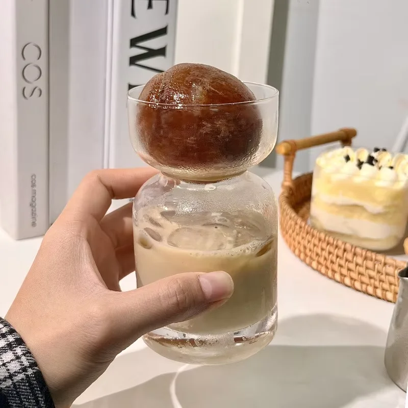 Glass Mug Saturn Coffee Latte Cup Summer Iced Coffee Milk Beer Cola Juice Tumbler Transparent Drinking Glass Cup