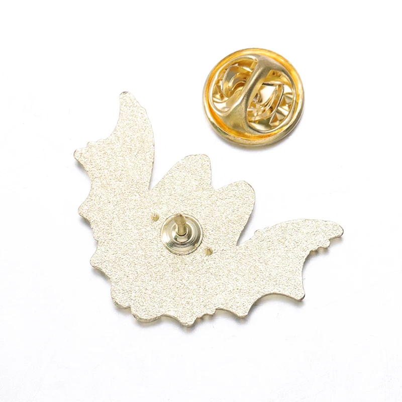 Cartoon Bat Fox Enamel Pin Badge Jewelry Metal Brooch Lapel Clothes Shirt Hat Backpack Accessories Custom Friends Gift Halloween