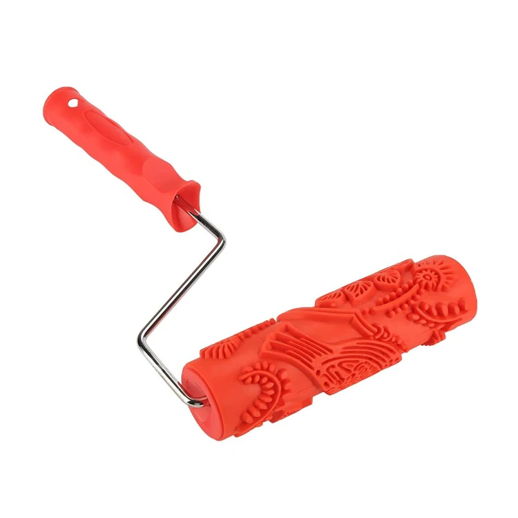 Paint Roller Cover 180mm Pattern Embossing Cylinder Art Wall Printing Brush Roller Suitable for All Interior Coating