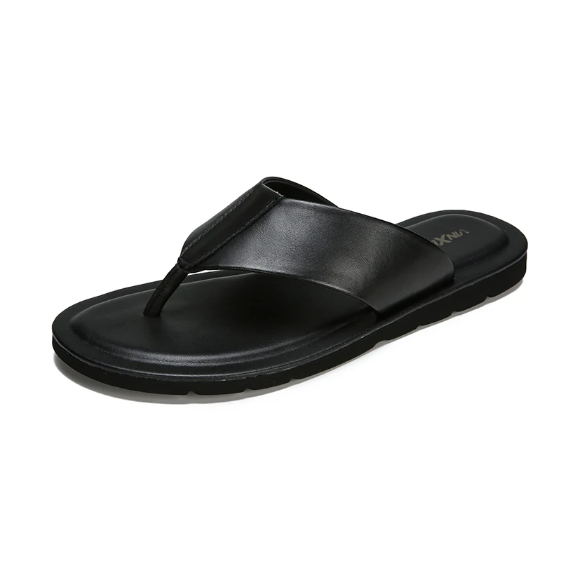 2023 New Style High quality Arab comfortable soft Thong Sandals Men Dubai Black Sandal For Men 2023 New