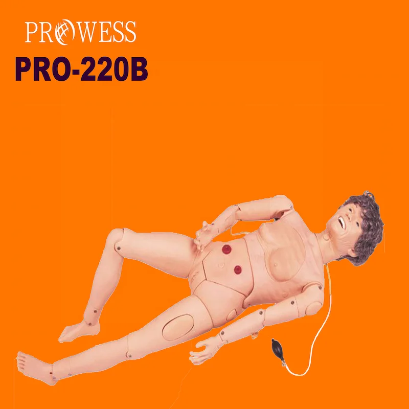 PRO-220B Advanced full function elder nursing manikin for training, medical nursing practice manikin male/female