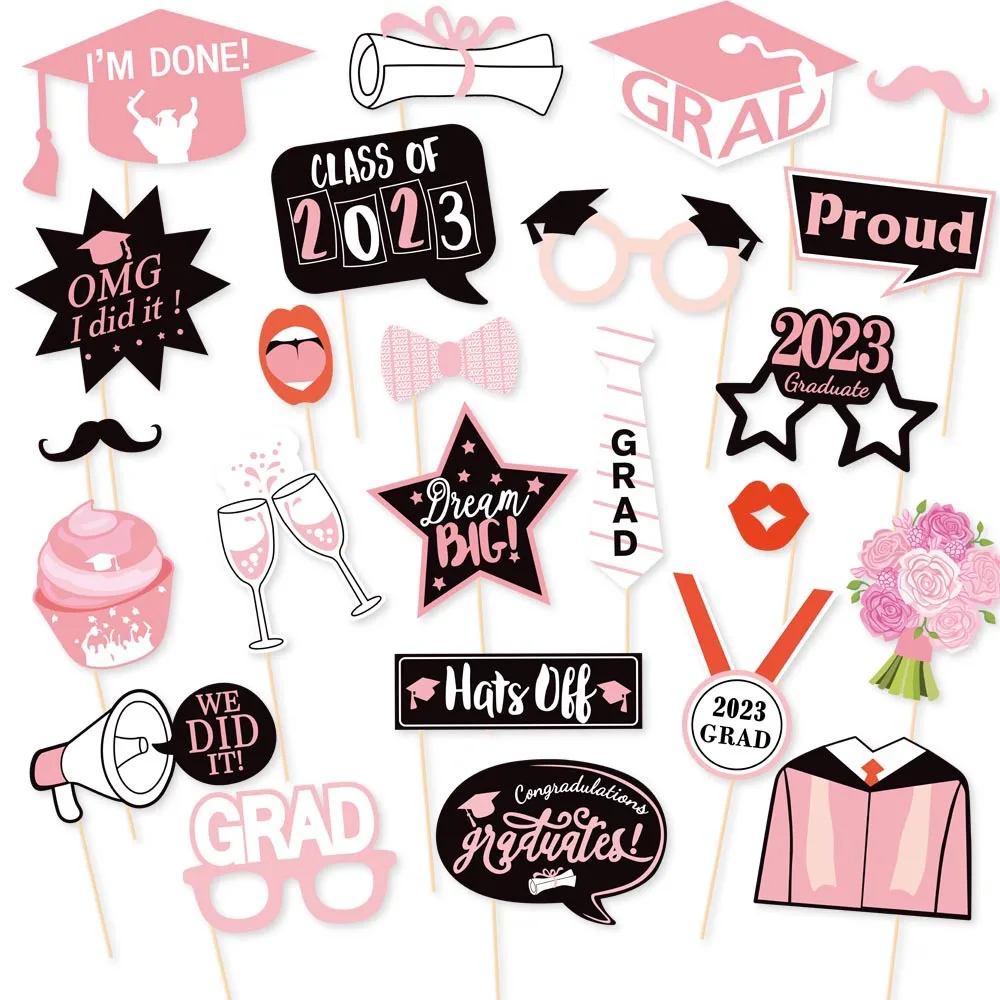 2023 Graduation Party Decorations Ceremony Props Photo Background Party Supplies Decorations Graduation Photo Props