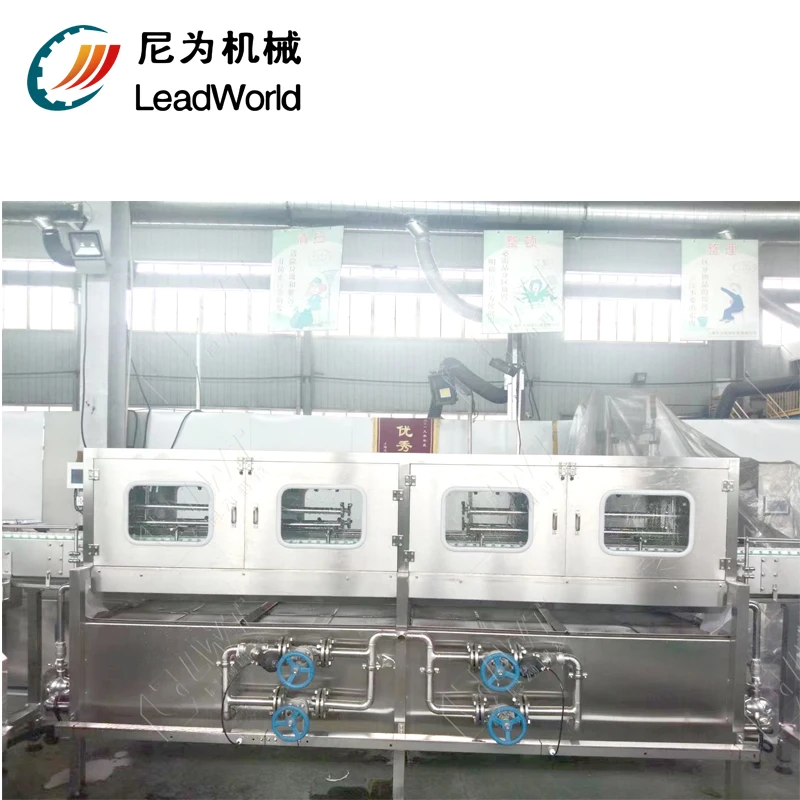 Full Automatic Canned Carbonated Soft Drinking Liquid Water Jam Bottling Plastic Glass Bottle Can Washing Machine