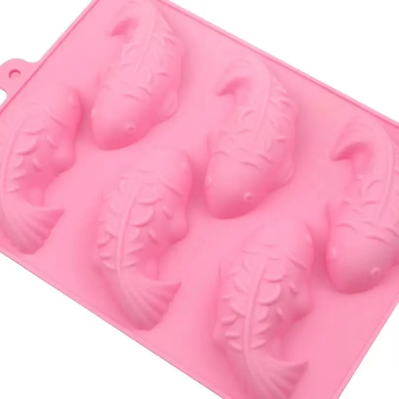 SA-496  DIY Baked Carp Mousse Cake Silicone Mold, Jelly Pudding, Manual Soap Mold Self-made Chocolate Mold