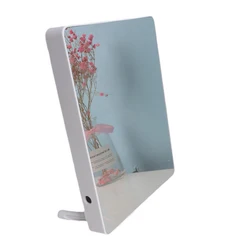 Новые творческие квадратный многоцелевой 7 дюймов; Детское платье для свадьбы; Дисплея волшебное зеркало светодиодный свет фоторамка зеркало настольная лампа