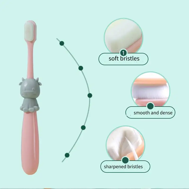 Hot Sale Wholesale Cheap Price Customized Super Soft Fine Dense Nano Bristles Toothbrush For Baby