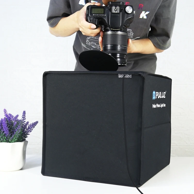 PULUZ 30cm portable lightbox with 6 Colors Backdrops photo studio 5500K shadowless photography Shooting Tent Box Kit