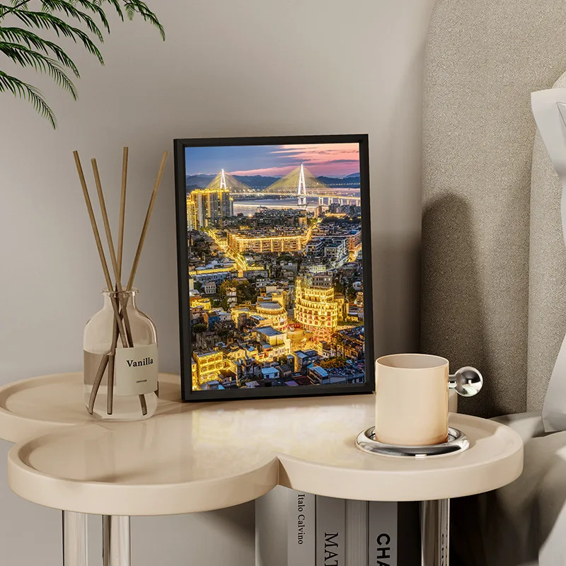 Sunshine Shadow Picture Frames Premium Wall Led Art Light Painting 3 Colors Anime Light Box For Modern Homes