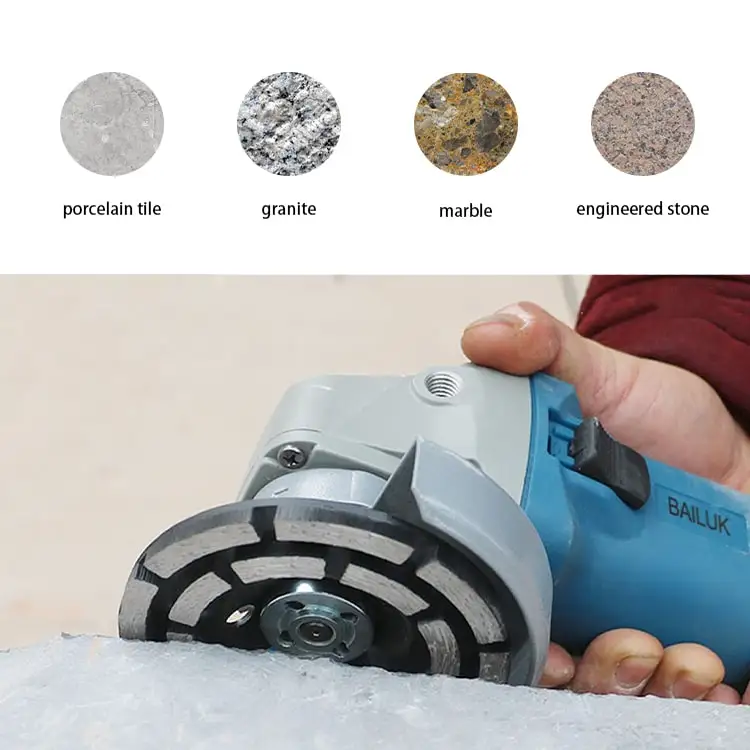 DEYI  producers wholesale 7 inch 180mm diamond grinding wheel 2 row shape polishing double layer cup for concrete