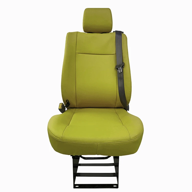 Orange safety Single driver seat with seat belt for bus accessories wide bus seats