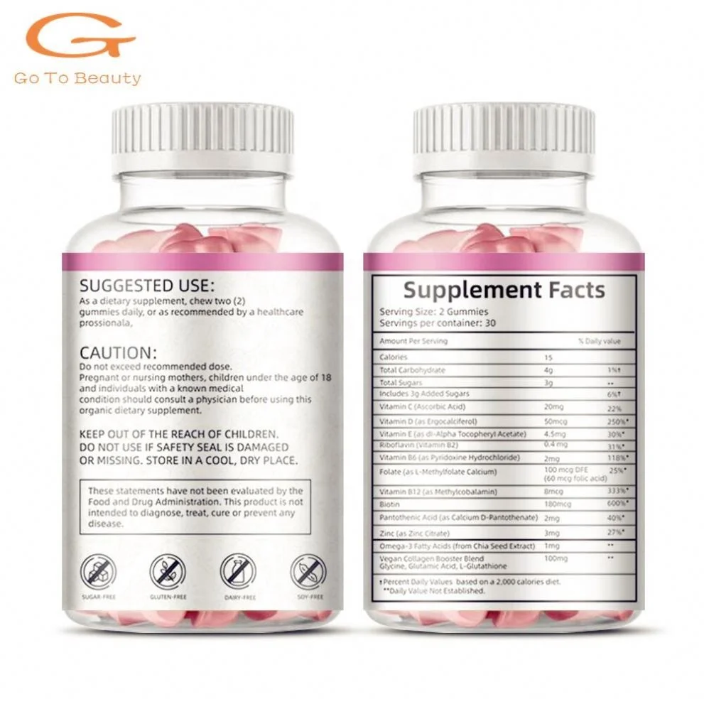 Gotobeauty Private Label Multi Vitamin Candy Health Care Supplement Multivitamin Faster Bear Gummy