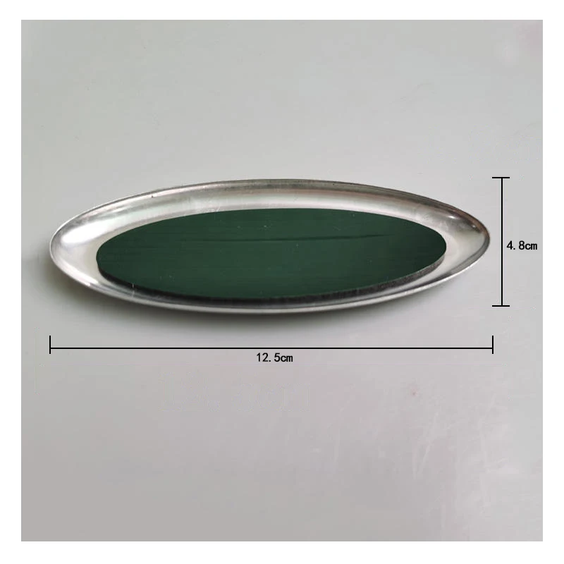 Sturdy Chrome Car Body Stickers Logo 175mm 145mm Oval Front Grille & Rear Tailgate Emblem For FORD FOCUS