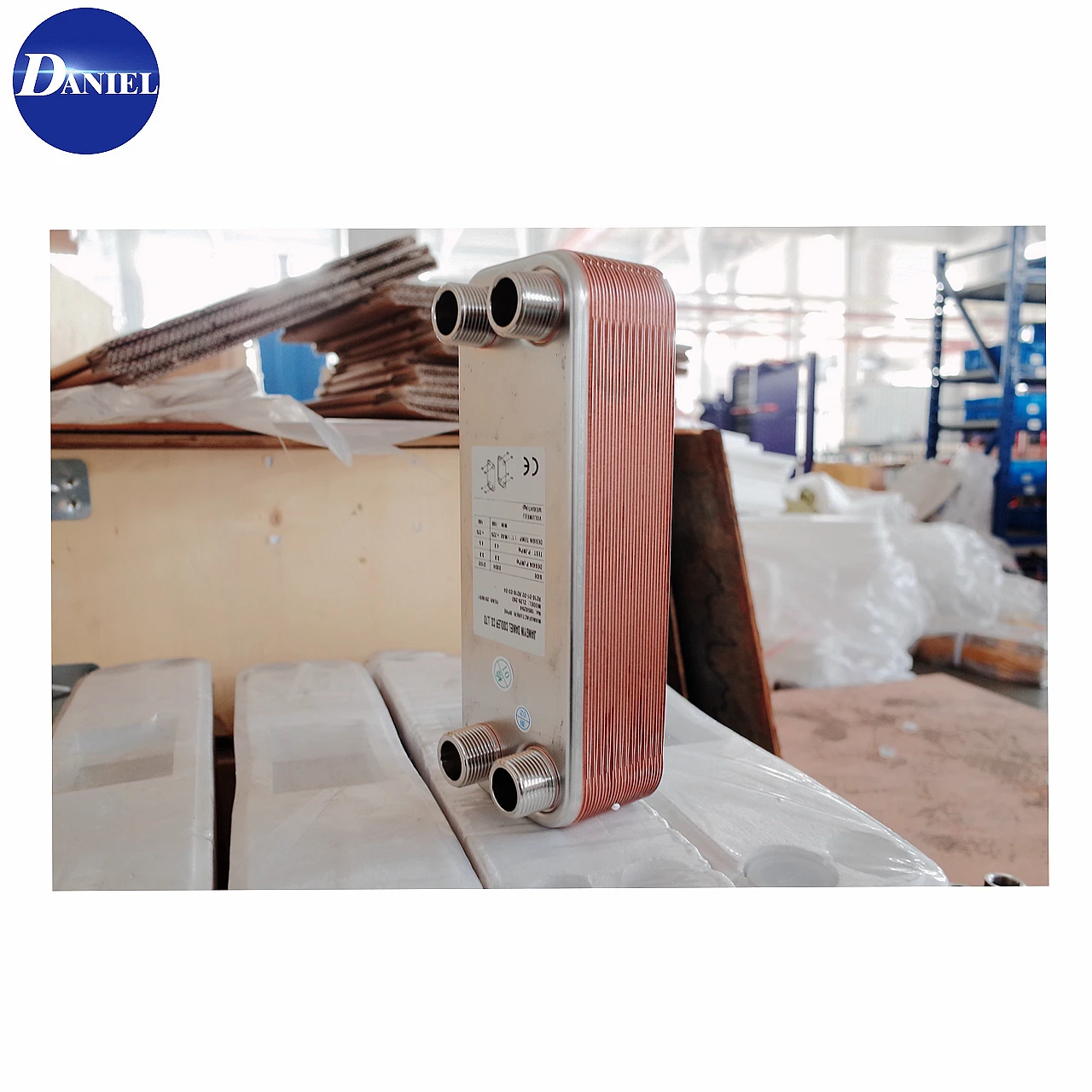 Oil water Ethylene glycol sulphuric acid cooler brazed plate heat exchanger