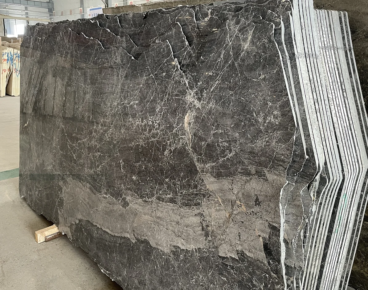 ultra thin natural marble polished glazed marble look slab wall tiles