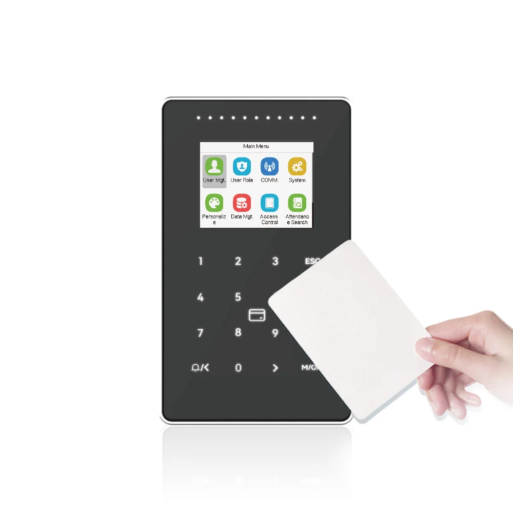 RFID Card recognition Time Attendance and  Access Control device support reader ID cards and Mifare cards with IP65