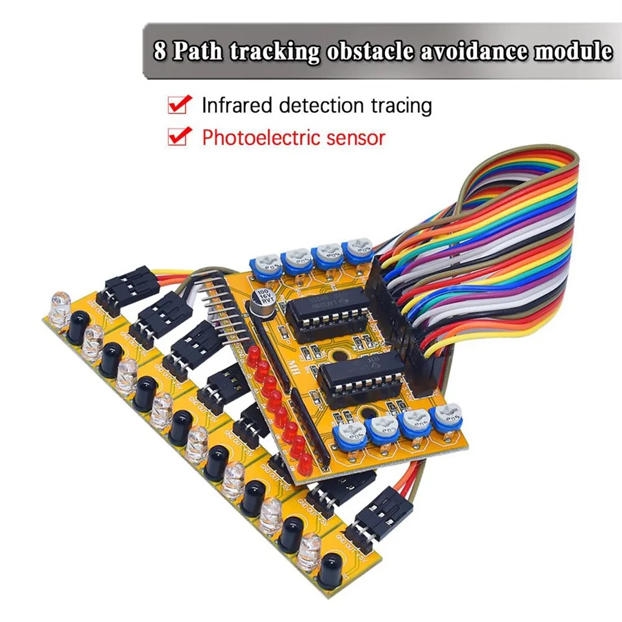 Eight Road 8 Channel Infrared Detector Tracking Transmission Line Obstacle Avoidance Sensor Module Diy Car Robot