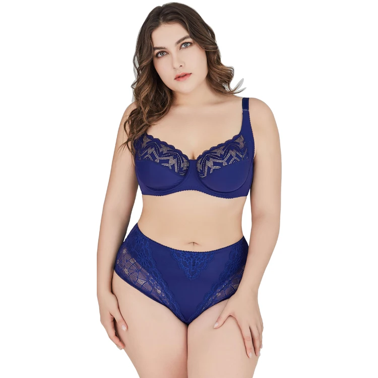 
BEIZHI 12 Hours Custom Design hot plus size sexy fancy women plus size bras lingerie panty bra set underwear 