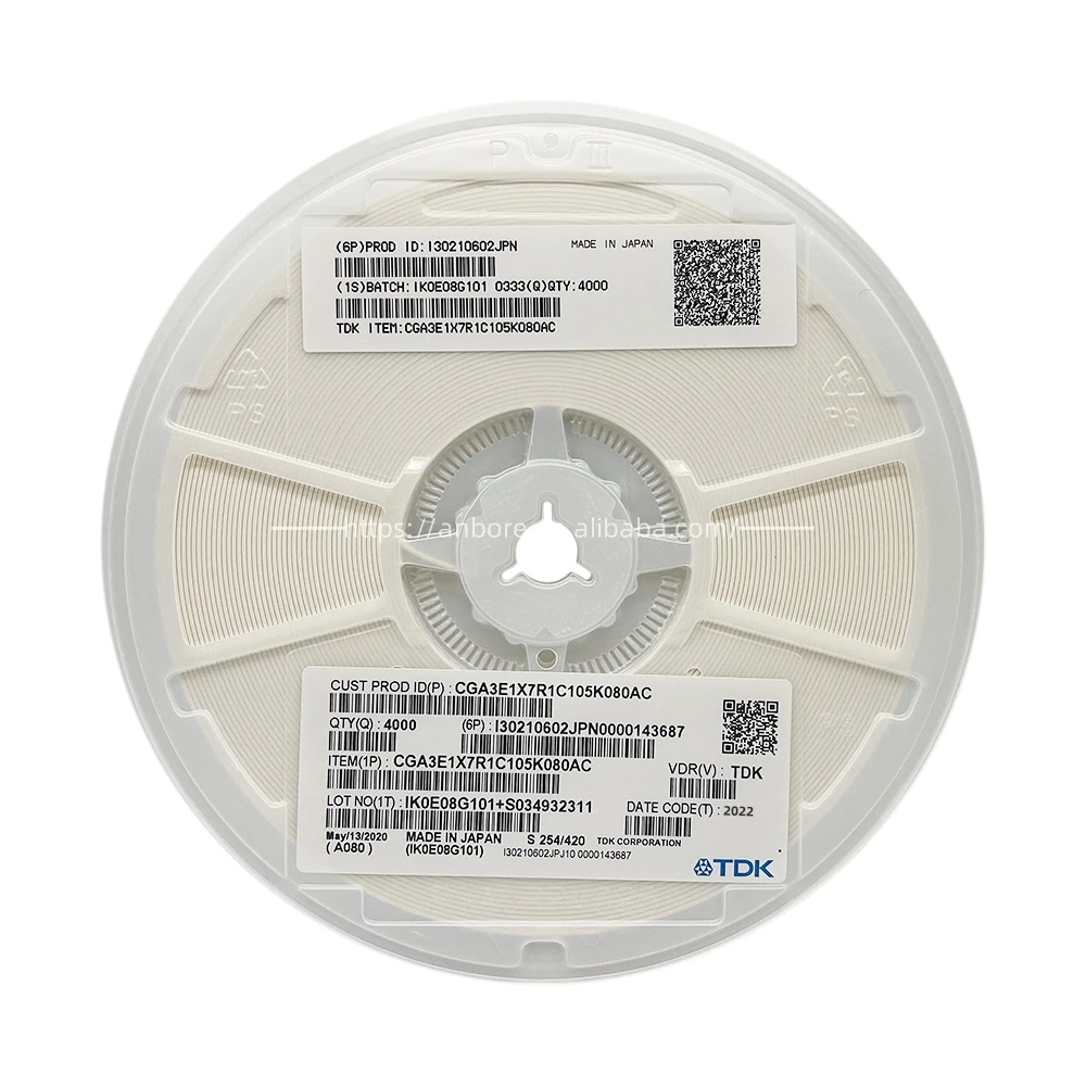 TDK Capacitor C5750X5R1A686M230KA CAP CER 68UF 10V X5R 2220