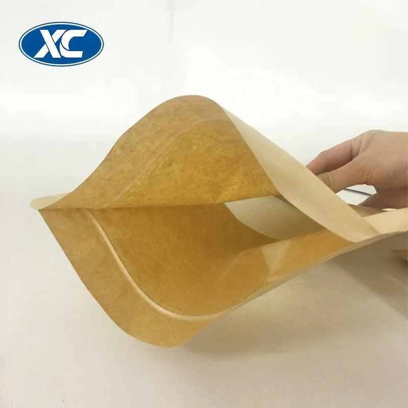 different size resealable snack cookie food kraft paper bag fashion matte window and zipper stand up pouch