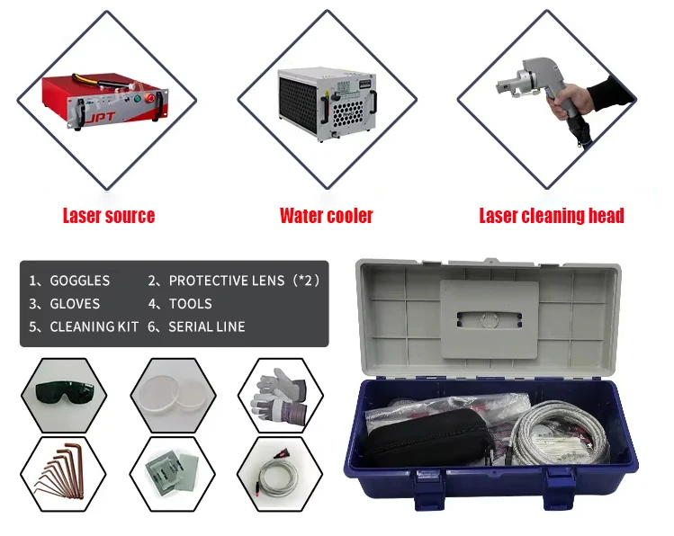 High Quality cleaning laser 500w laser metal rust remover lazer welding machine and cleaning for stainless steel carbon steel