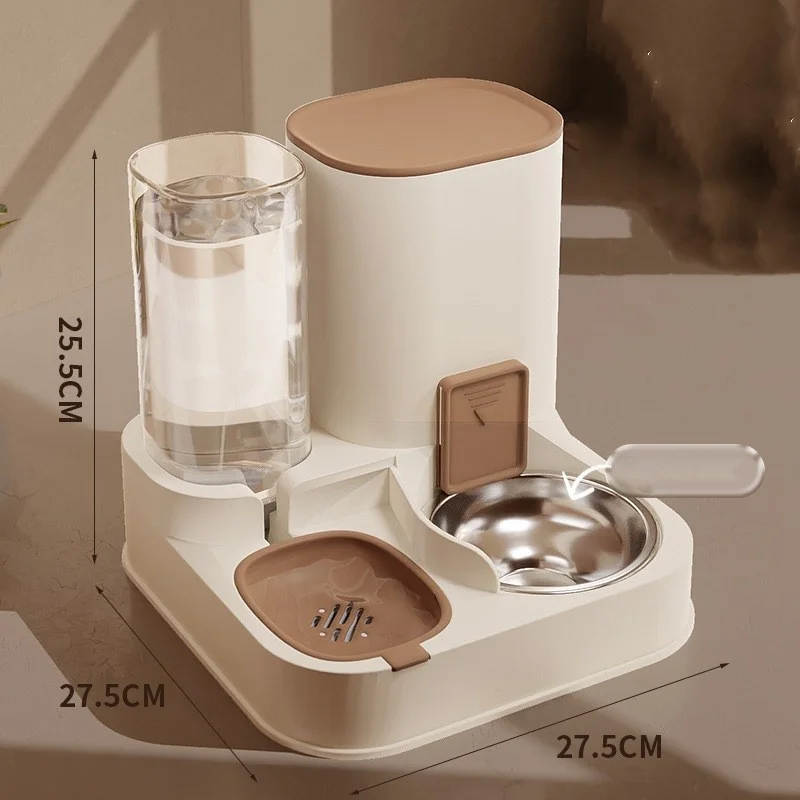 Stainless Steel Ceramic Automatic Water Feeder Pet Bowl Fully Automatic Pet Supplies for Dogs and Cats