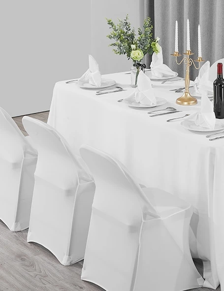Folding Chair Covers white Universal Spandex Chair Covers Fitted Chair Covers for Wedding Party