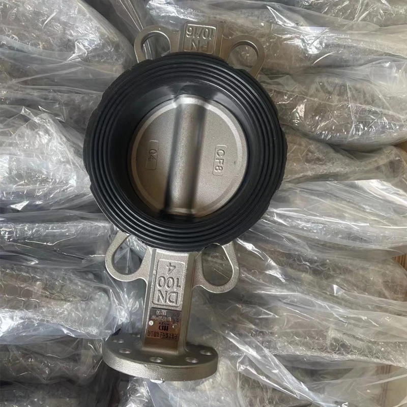 ANSI Stainless Steel D71X Manual Center Line Soft Sealed Rubber Lined PTFE Handle Clamp Butterfly Valve