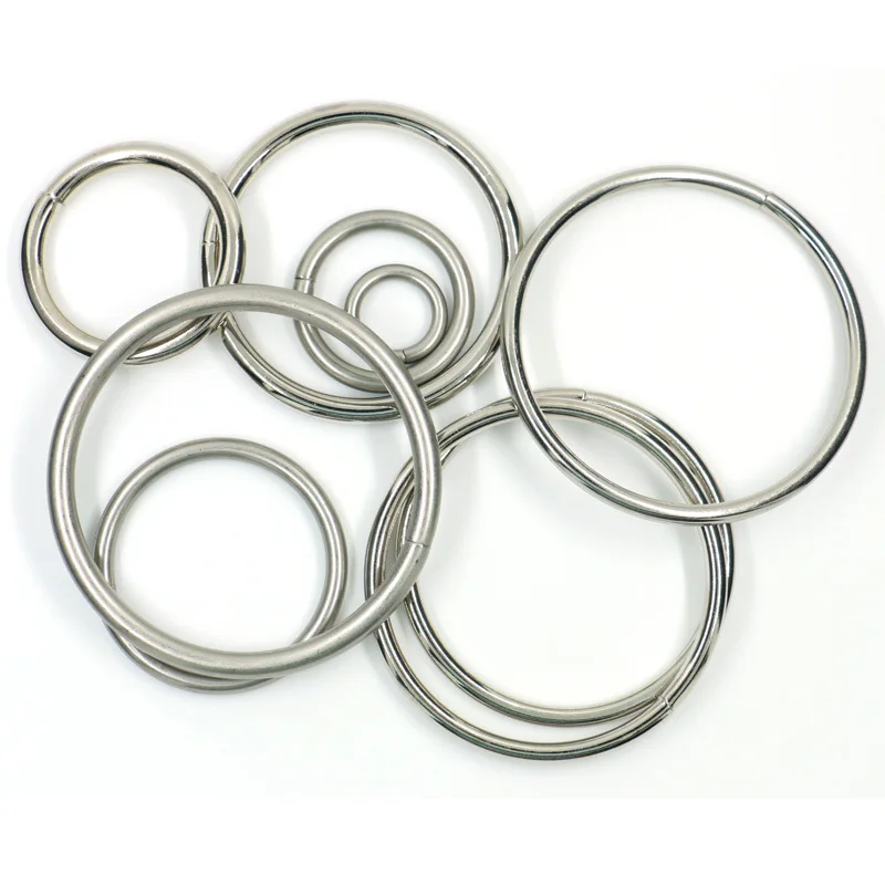 Wholesale Custom Size Hardware Stainless Steel Welded Strap Metal D ring O ring Belt Buckle
