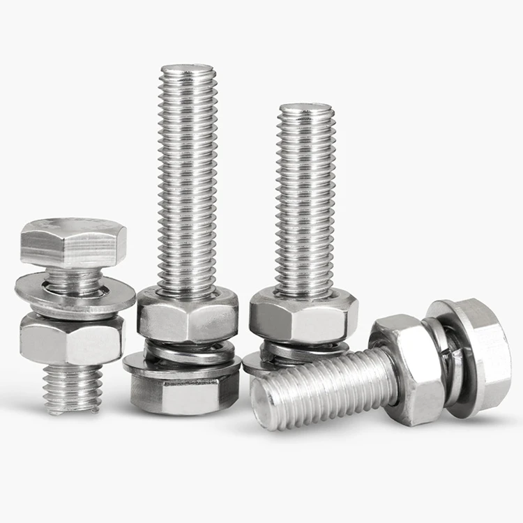 DIN933 M5 M6 M8 M10 M12 M14 M16 M20 304 из нержавеющей стали A2 болты с шестигранной головкой гайками и шайбами