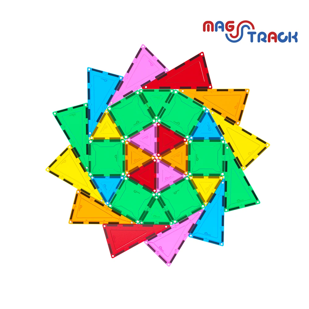 Magnetic Building Blocks STEM Baby Learning Educational Toys Custom Classic Magnetic Building Tiles