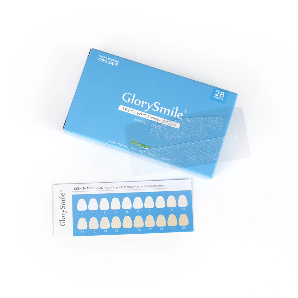 Wholesale Dental Bleaching Strips Sodium Phytate Peroxide Free Teeth Whitening Strips No Slip