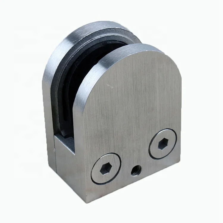  Stainless Steel D Shape Glass Holding Clamp For