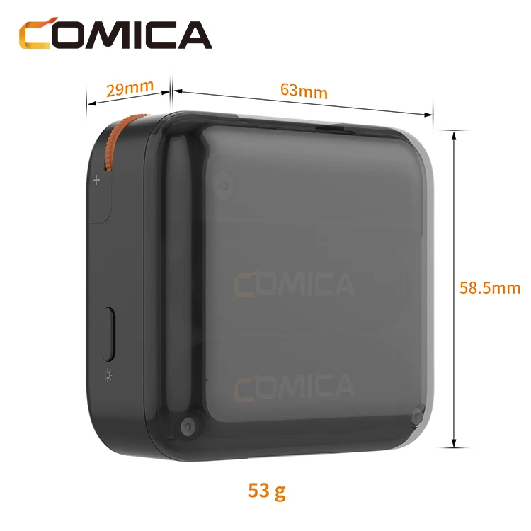 COMICA Vimo S 2.4G Dual-channel Wireless Microphone for Smartphone, Laptop, Vlog,  Live Streaming, Interview, Recording,